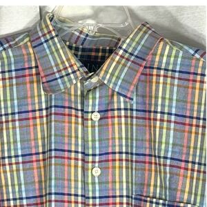 MINE XL Multicolor Plaid Button-Down Shirt - Classic Men's Casual
